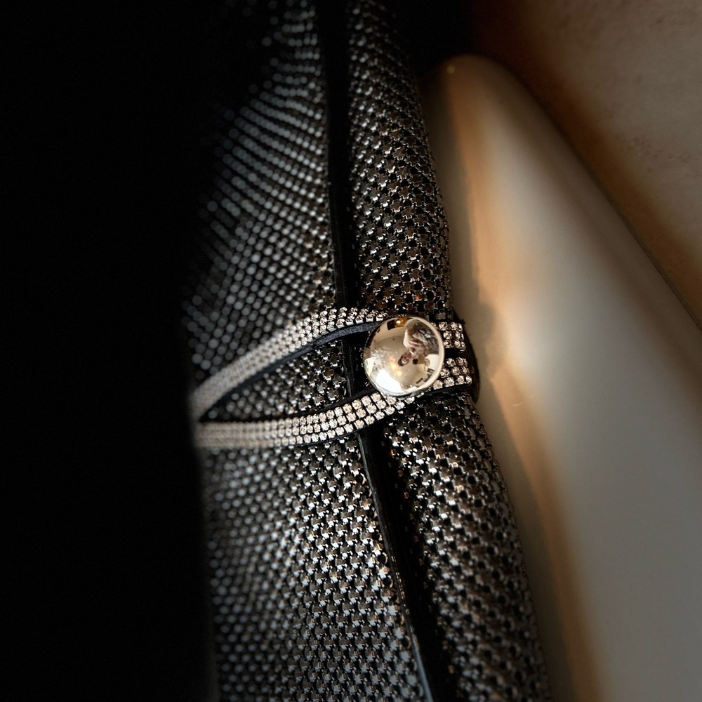 Chic Black and Silver Clutch